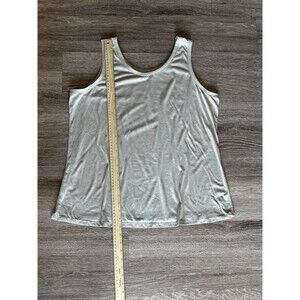Time and Tru Womens Sz XL 16 - 18 Soft Tank Top Brown Stone Lightweight Shirt